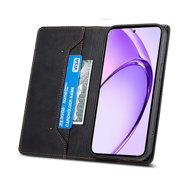 Flip Cover Realme 16 Pro Effet Cuir Rétro