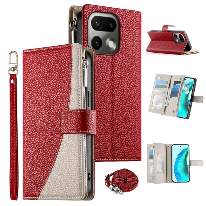 Étui Realme 16 Pro Zippé avec Bandoulière