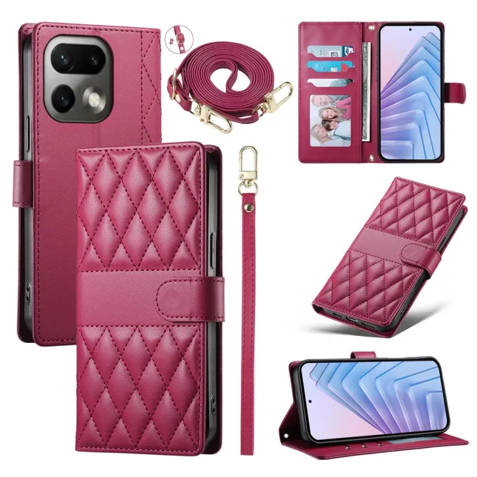 Housse Realme 16 Pro au Design Matelassé et Bandoulière