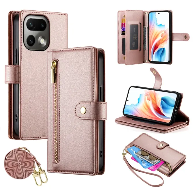 Étui Realme 16 Pro Zippé avec Bandoulière