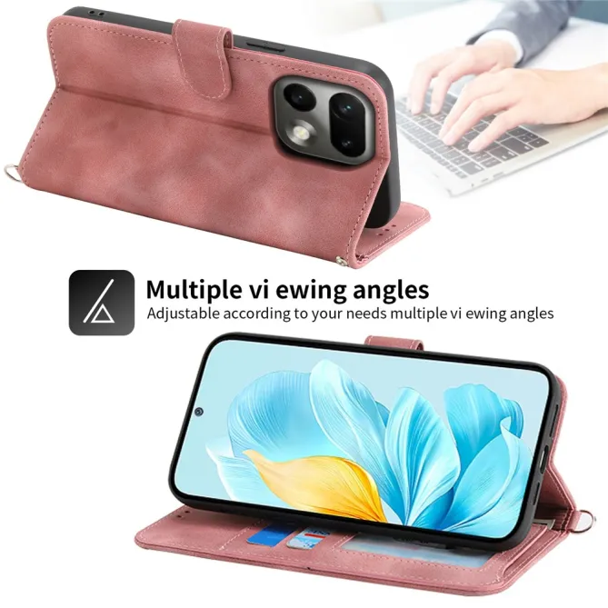 Housse Realme 16 Pro Portefeuille Fleur Bandoulière