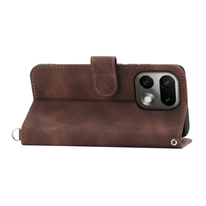 Housse Realme 16 Pro Portefeuille Fleur Bandoulière