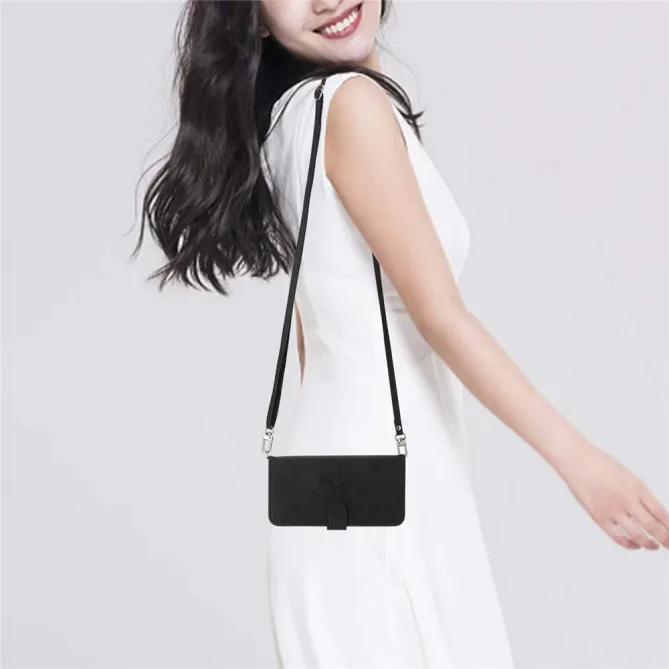 Housse Realme 16 Pro Portefeuille Fleur Bandoulière