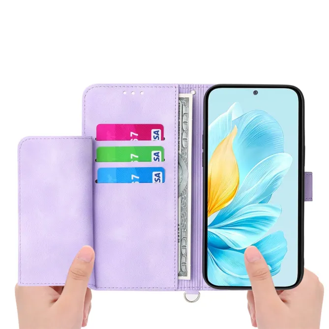 Housse Realme 16 Pro Portefeuille Fleur Bandoulière