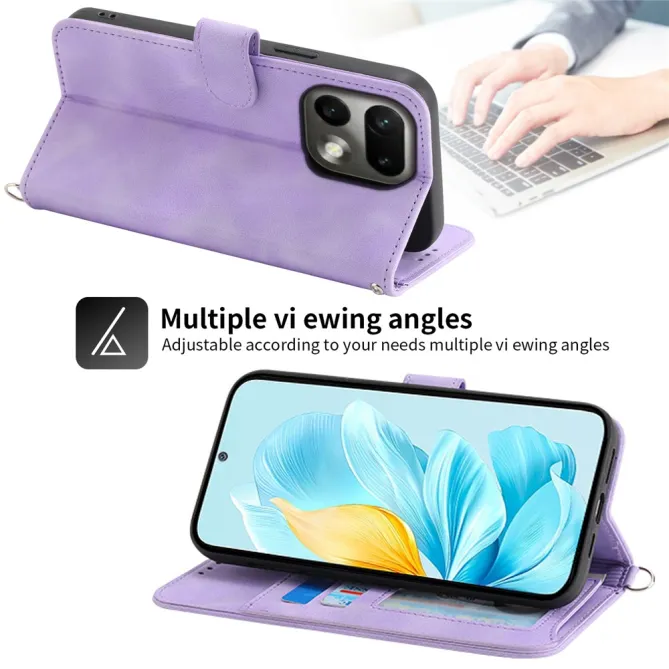 Housse Realme 16 Pro Portefeuille Fleur Bandoulière