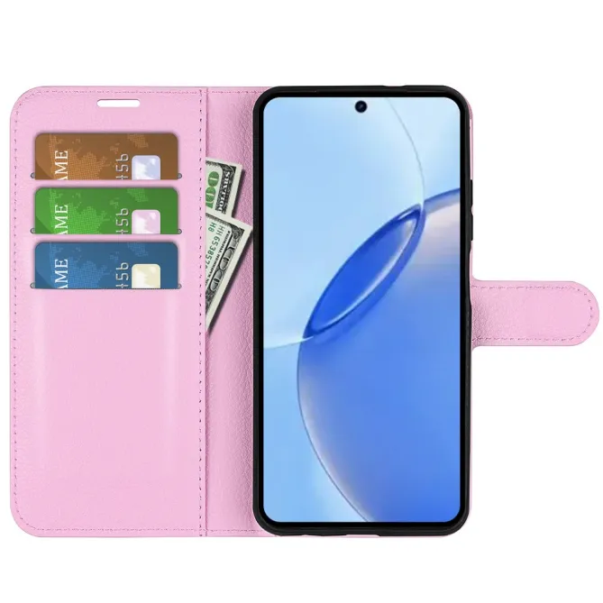 Housse Realme 16 Pro Portefeuille Litchi