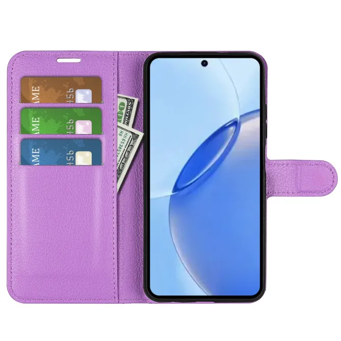 Housse Realme 16 Pro Portefeuille Litchi