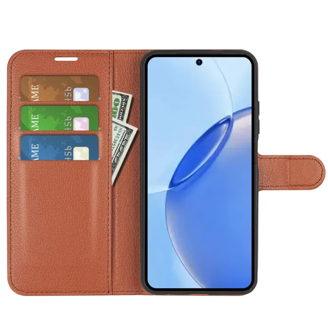 Housse Realme 16 Pro Portefeuille Litchi