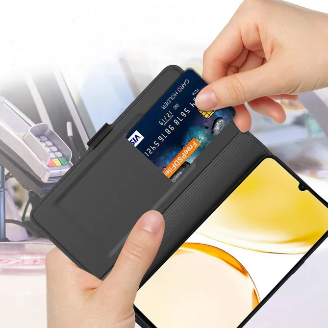 Housse Realme 16 Pro+ Texture Satinée à Clapet Magnétique