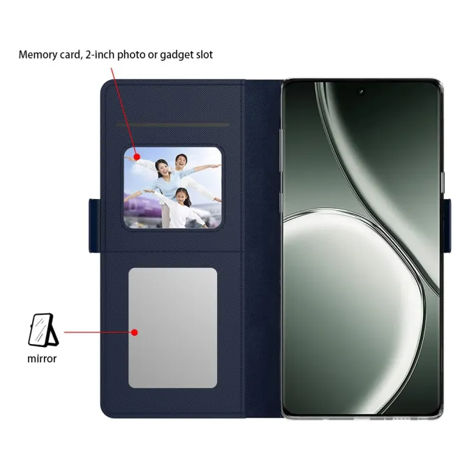 Flip Cover Realme 16 Pro+ Magnétique avec miroir