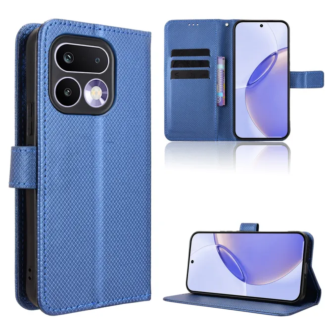 Housse Realme 16 Pro+ Portefeuille Diamant Bandoulière