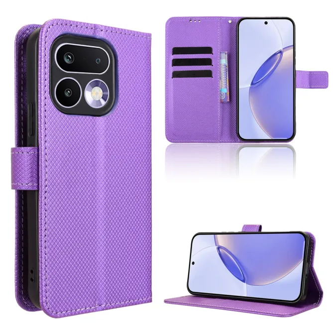 Housse Realme 16 Pro+ Portefeuille Diamant Bandoulière