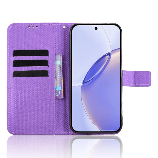 Housse Realme 16 Pro+ Portefeuille Diamant Bandoulière