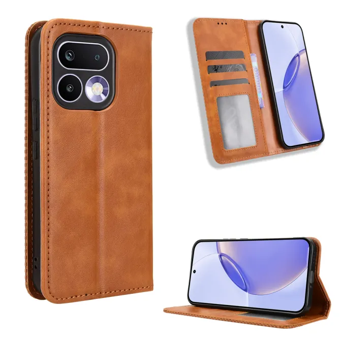 Housse Realme 16 Pro+ Portefeuille Rétro