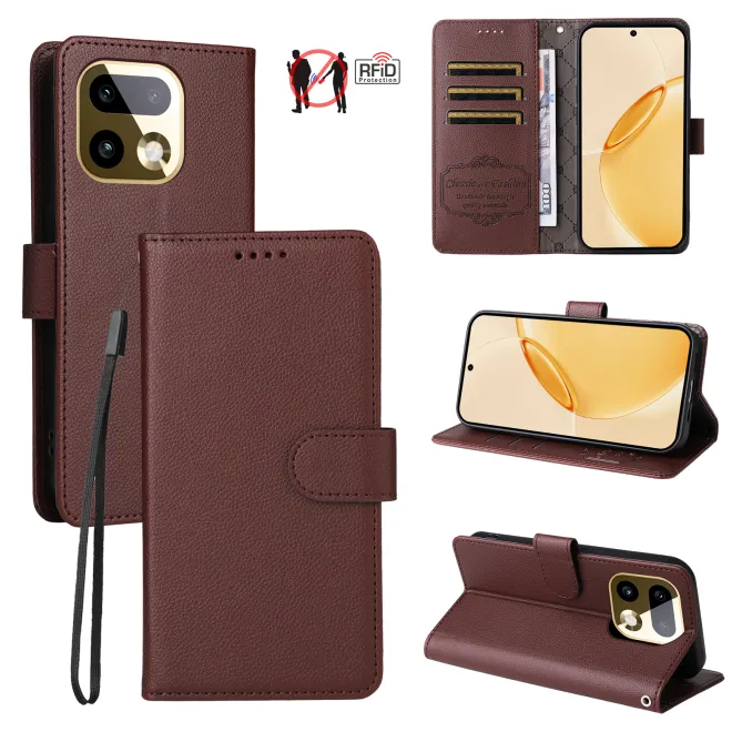 Housse Realme 16 Pro+ Portefeuille RFID Bandoulière