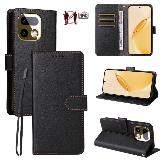 Housse Realme 16 Pro+ Portefeuille RFID Bandoulière