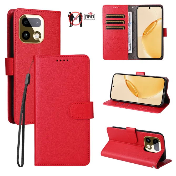 Housse Realme 16 Pro+ Portefeuille RFID Bandoulière