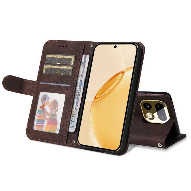 Housse Realme 16 Pro+ Portefeuille Skin Touch Bandoulière