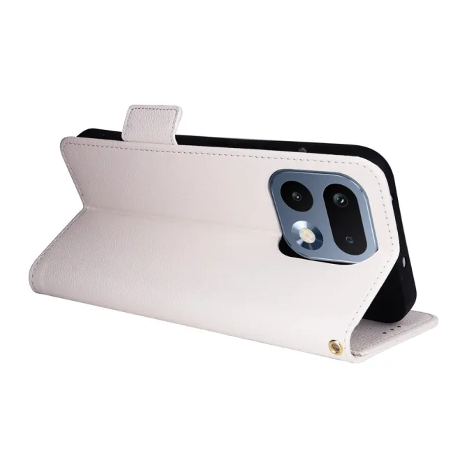 Housse Realme 16 Pro Plus Folken Effet Cuir Litchi Bandoulière