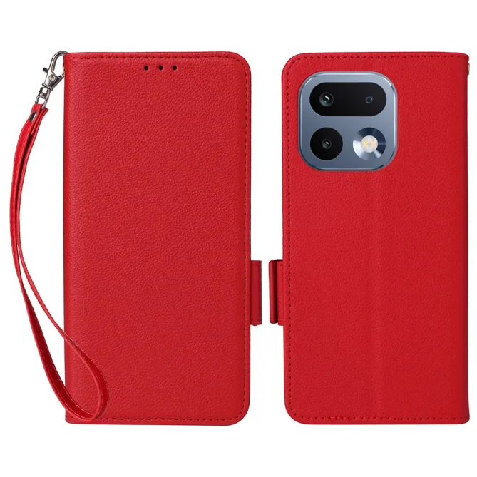 Housse Realme 16 Pro Plus Folken Effet Cuir Litchi Bandoulière