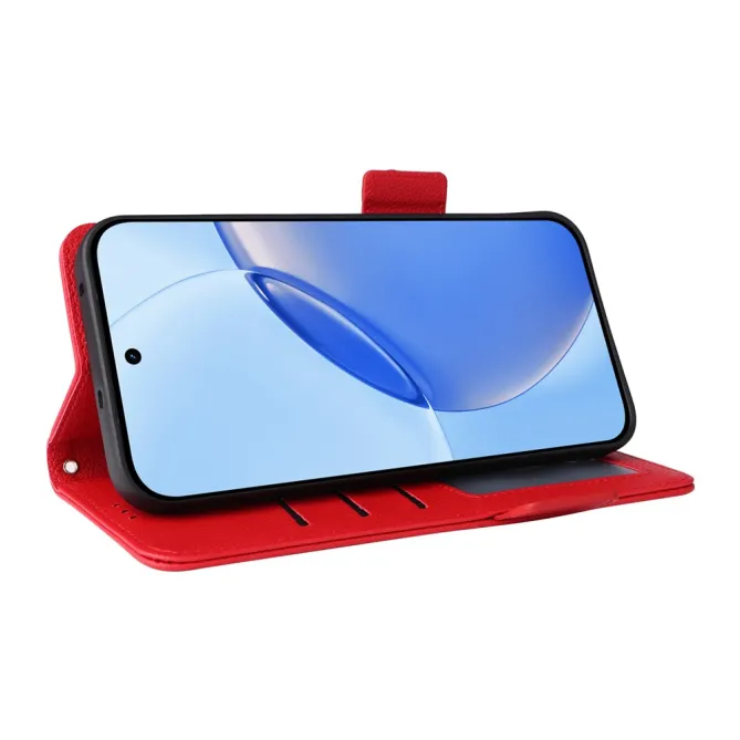 Housse Realme 16 Pro Plus Folken Effet Cuir Litchi Bandoulière