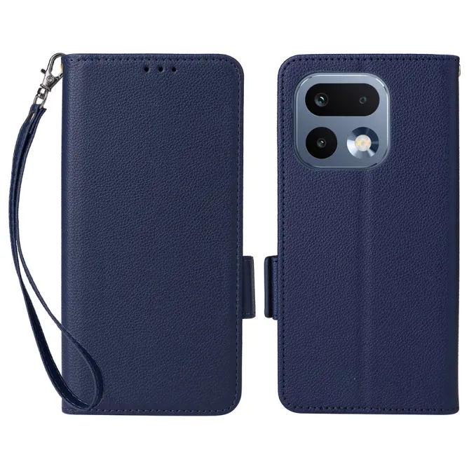 Housse Realme 16 Pro Plus Folken Effet Cuir Litchi Bandoulière