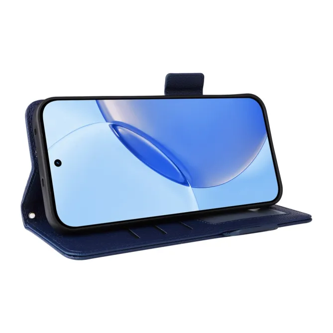 Housse Realme 16 Pro Plus Folken Effet Cuir Litchi Bandoulière