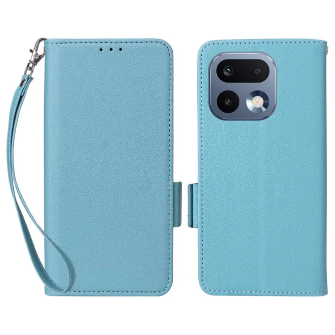 Housse Realme 16 Pro Plus Folken Effet Cuir Litchi Bandoulière
