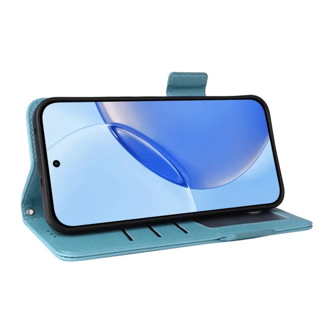 Housse Realme 16 Pro Plus Folken Effet Cuir Litchi Bandoulière