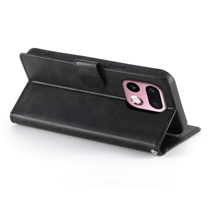 Housse Realme 16 Pro+ Aspect Cuir Lisse avec Dragonne