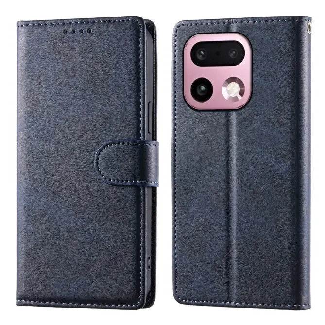 Housse Realme 16 Pro+ Aspect Cuir Lisse avec Dragonne