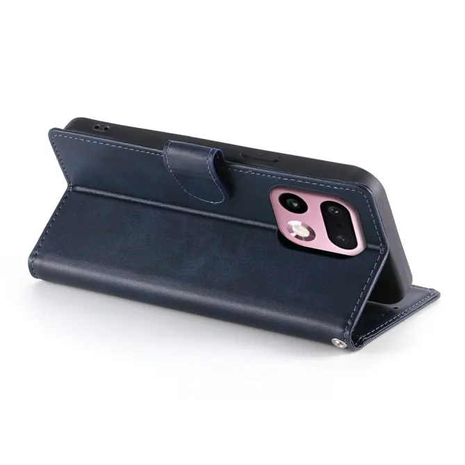 Housse Realme 16 Pro+ Aspect Cuir Lisse avec Dragonne