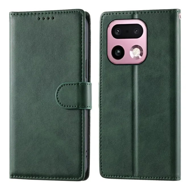 Housse Realme 16 Pro+ Aspect Cuir Lisse avec Dragonne