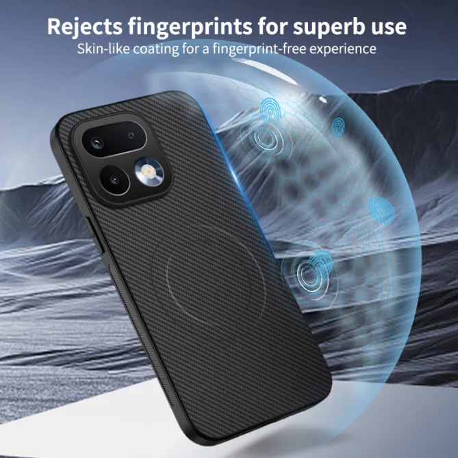 Coque Realme 16 Pro+ Fibre de Carbone Magnétique