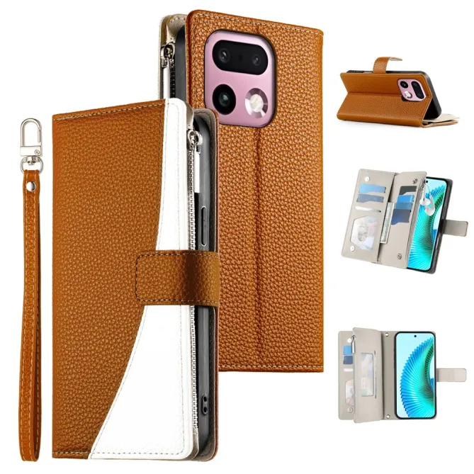 Housse Realme 16 Pro+ Zippé avec Bandoulière et Dragonne