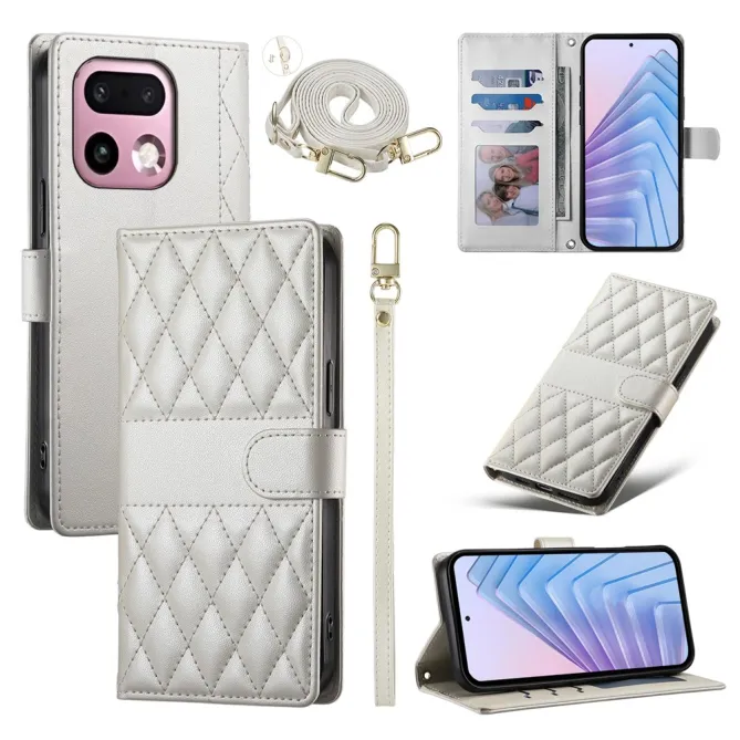 Housse Realme 16 Pro+ Design Matelassé à Lanière