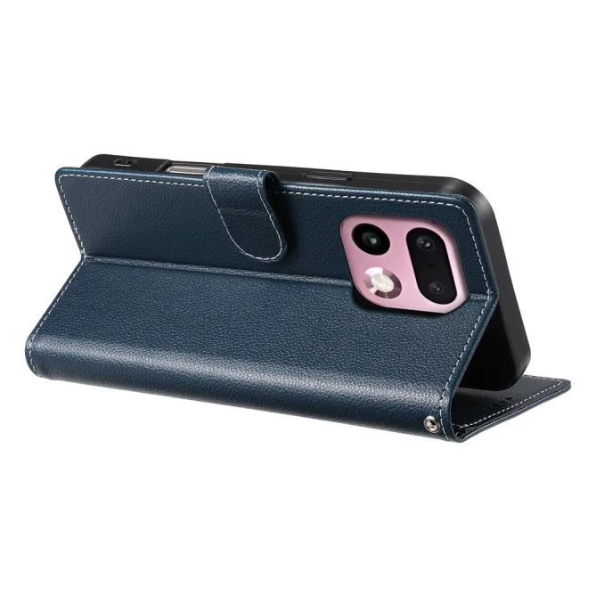 Housse Realme 16 Pro+ Portefeuille Litchi Bandoulière