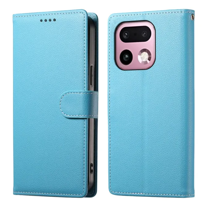 Housse Realme 16 Pro+ Portefeuille Litchi Bandoulière