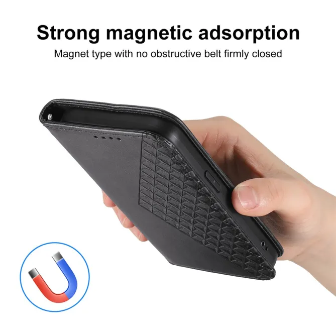 Housse Realme 16 Pro+ Aspect Cuir Lisse au Design Géométrique