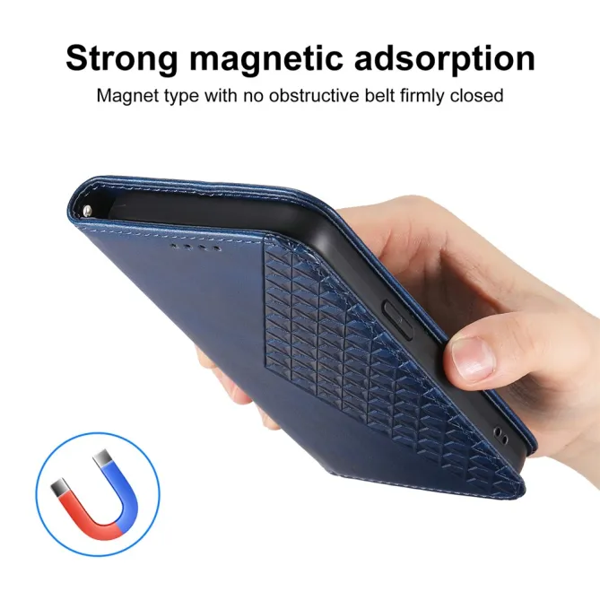 Housse Realme 16 Pro+ Aspect Cuir Lisse au Design Géométrique