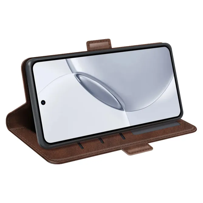 Étui Realme 16 Pro Plus portefeuille revêtement simili cuir mat