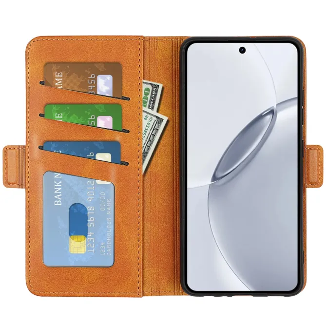 Étui Realme 16 Pro Plus portefeuille revêtement simili cuir mat