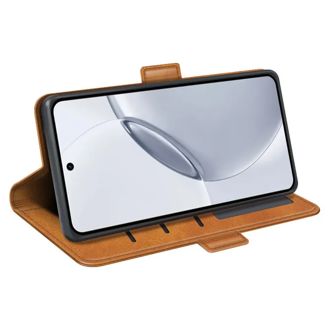 Étui Realme 16 Pro Plus portefeuille revêtement simili cuir mat