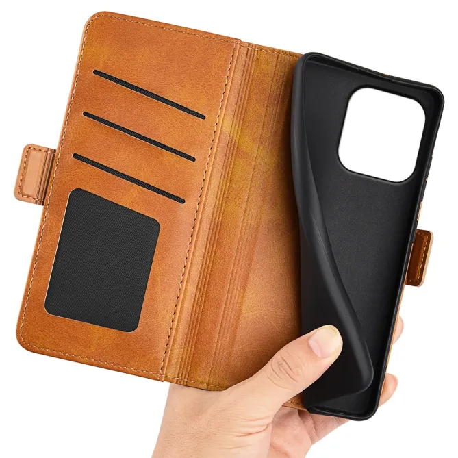 Étui Realme 16 Pro Plus portefeuille revêtement simili cuir mat