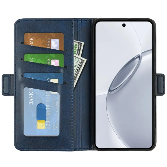 Étui Realme 16 Pro Plus portefeuille revêtement simili cuir mat