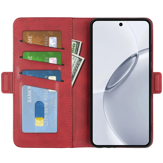 Étui Realme 16 Pro Plus portefeuille revêtement simili cuir mat