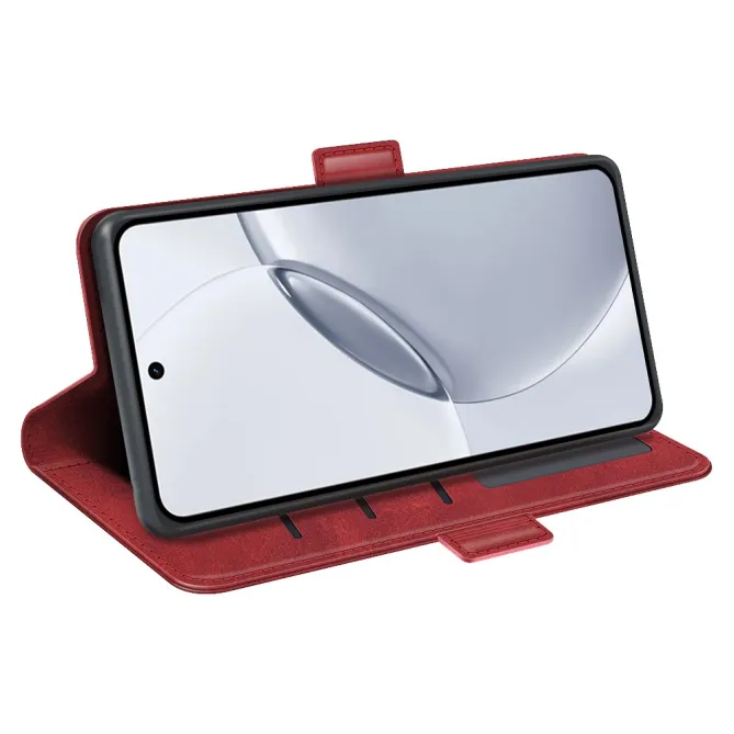 Étui Realme 16 Pro Plus portefeuille revêtement simili cuir mat