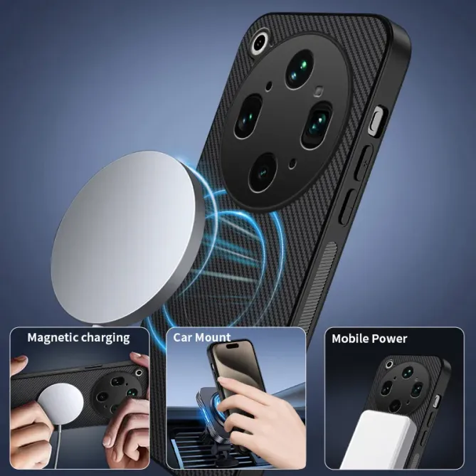 Coque OPPO Find X9 Ultra Fibre de Carbone Magnétique