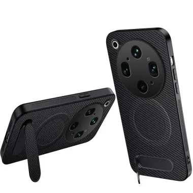 Coque OPPO Find X9 Ultra Magnétique Finition Carbone avec Support