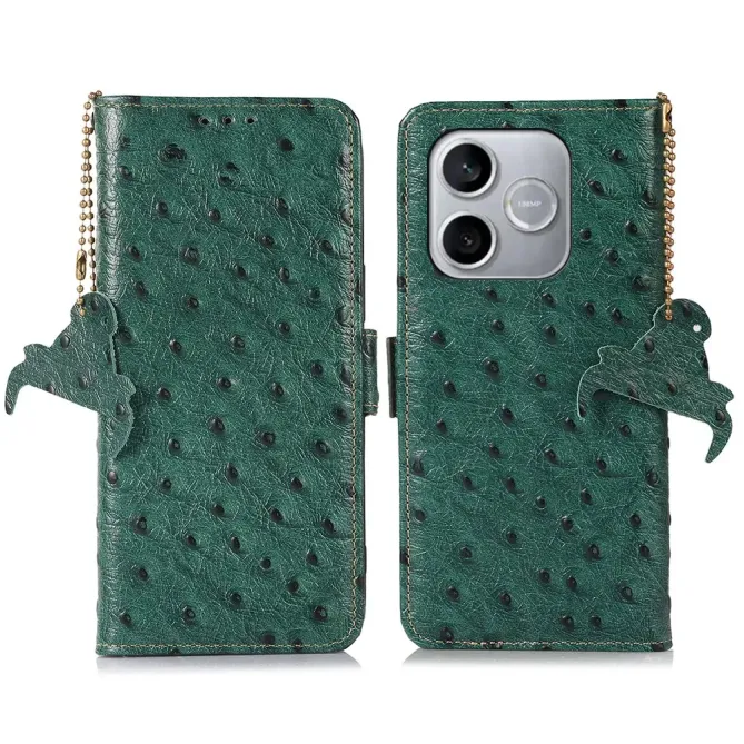 Housse Honor 600 Lite Cuir Véritable Autruche RFID